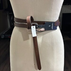 Lauren Brown Leather Belt